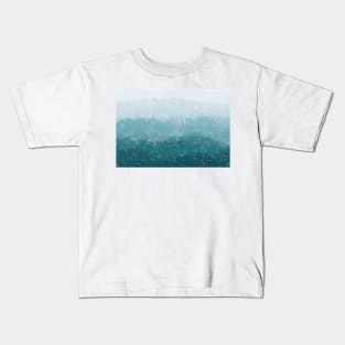 Snowy Jungle Abstract Kids T-Shirt